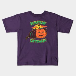 Scratchy Catoween Kids T-Shirt